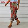 Pantaloni Casual da Donna in Lino e Cotone con Coulisse Vita Alta per la Primavera