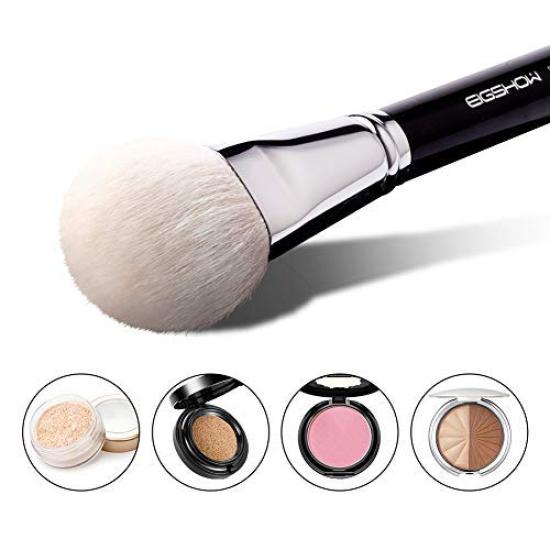 EIGSHOW Premium Animal Hair Cheek Makeup Easy To Wooden F605 Brush, Brush, Fine-Pitch Wool, Powder-Holding Capacity, Soft, Apply, Handle,