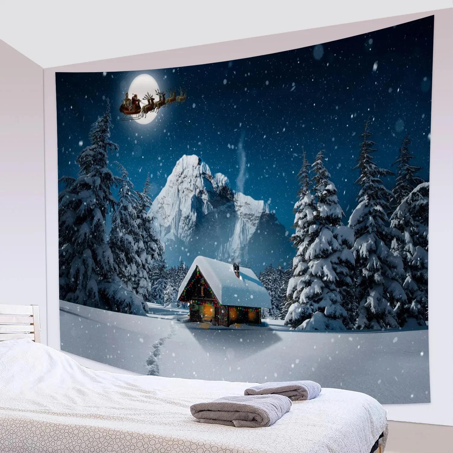 Мультяшный узор рождественской елки для гостиной — фото 3