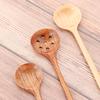 Solid Wood Cooking Utensil for Kitchen Long Handle Scoop Tableware Colander Soup Spoon Stir Spoon