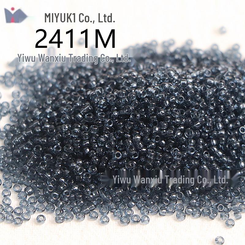 MIYUKI 3mm Transparent Glass Seed Beads for DIY Jewelry Making