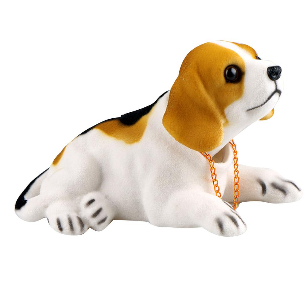 Auto Hunde Ornamente Schüttelkopf Niedliche Cartoon Tierfiguren Dekorationen für Armaturenbrett Schreibtisch Kaffeetisch