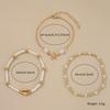 Bohemian style starfish shell shape bracelet set summer beach rice beads jewelry women's bracelet