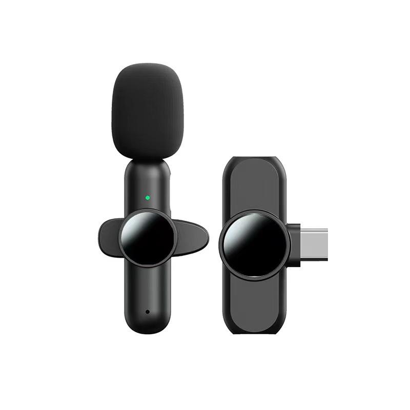 K3 Dual Channel 2.4G Wireless Lapel Microphone for Mobile Phones - Ideal for Recording, Video, and Live Streaming.