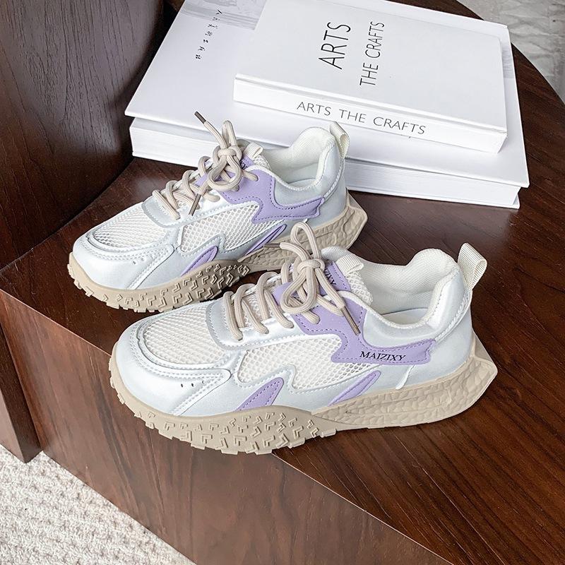 

Retro dad shoes women s summer 2025 new thick-soled heightening niche mesh breathable versatile casual sports shoes 35