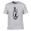 Unisexs Cotton Tshirt Muscular Bearded Merunisex With Captain Hat Harness Graphic Print Casual Crew Neck Tee