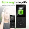 Portable MP3 Player HiFi Music Walkman Bluetooth USB Charging Record Digital Display Screen Support FM Radio E-Book Recording