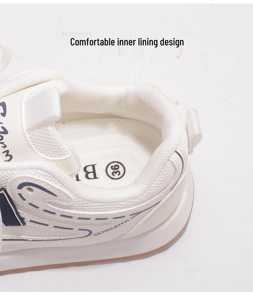 Dámské bílé letní síťované prodyšné ležérní boty - Belle BB2801