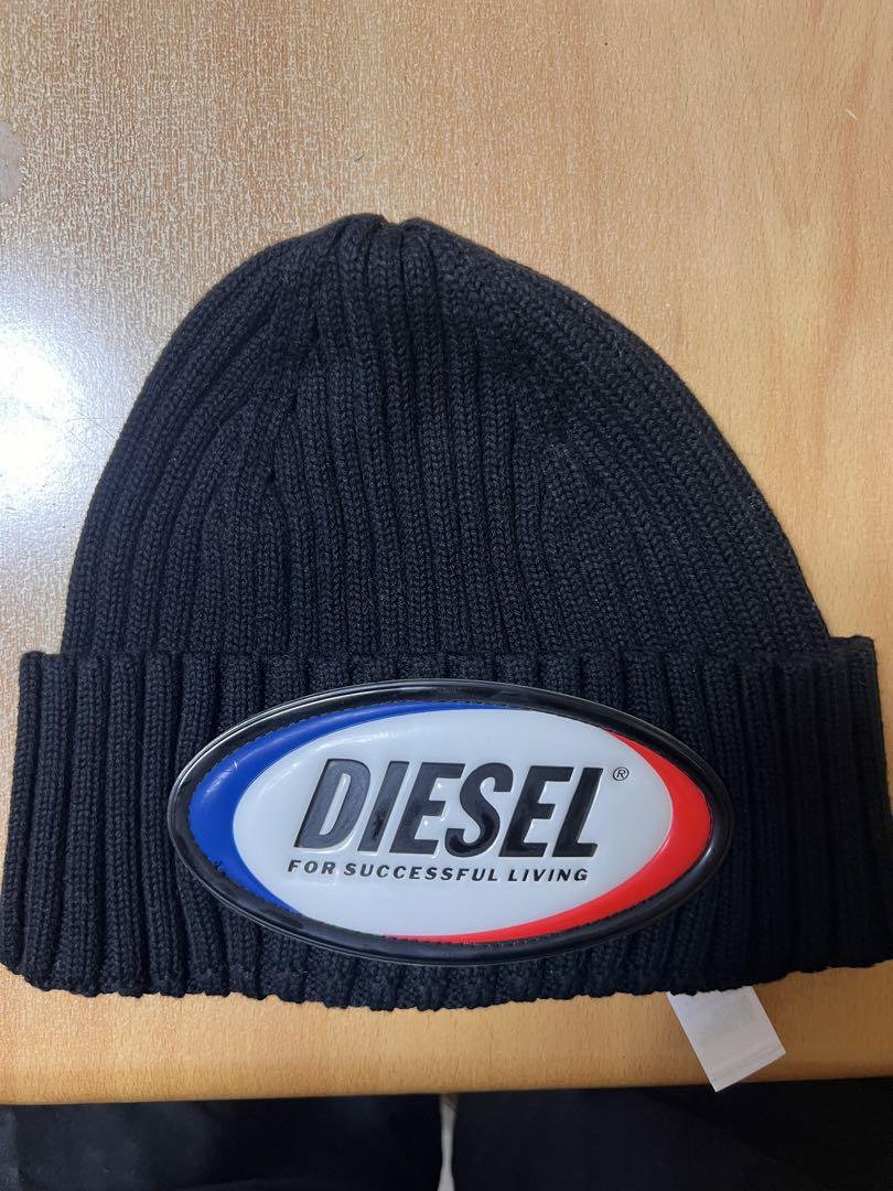 

[Б/У] DIESEL черная вязаная шапка