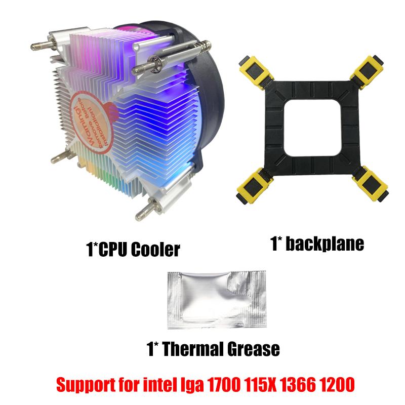 CPU Air Cooler 4PIN Copper Core 90MM RGB PC Processors Cooler for Intel 1150/1151/1155/1156/1700/1200/1366/2011/2011-3/X99/X79