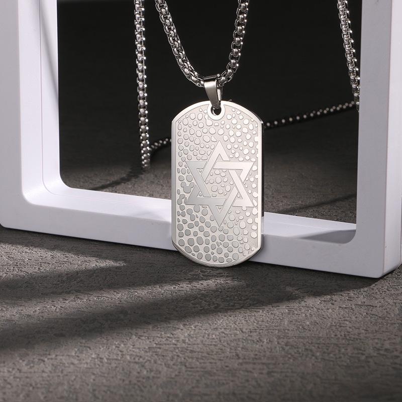 Men's Titanium Steel Hip Hop Pendant Necklace - Trendy, Non-fading Street Style