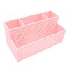 3D Printed Pen Holder Hollowed-out 4 Grid Stationery Organizer Multi-Purpose Creative Makeup Brush Storage Bucket