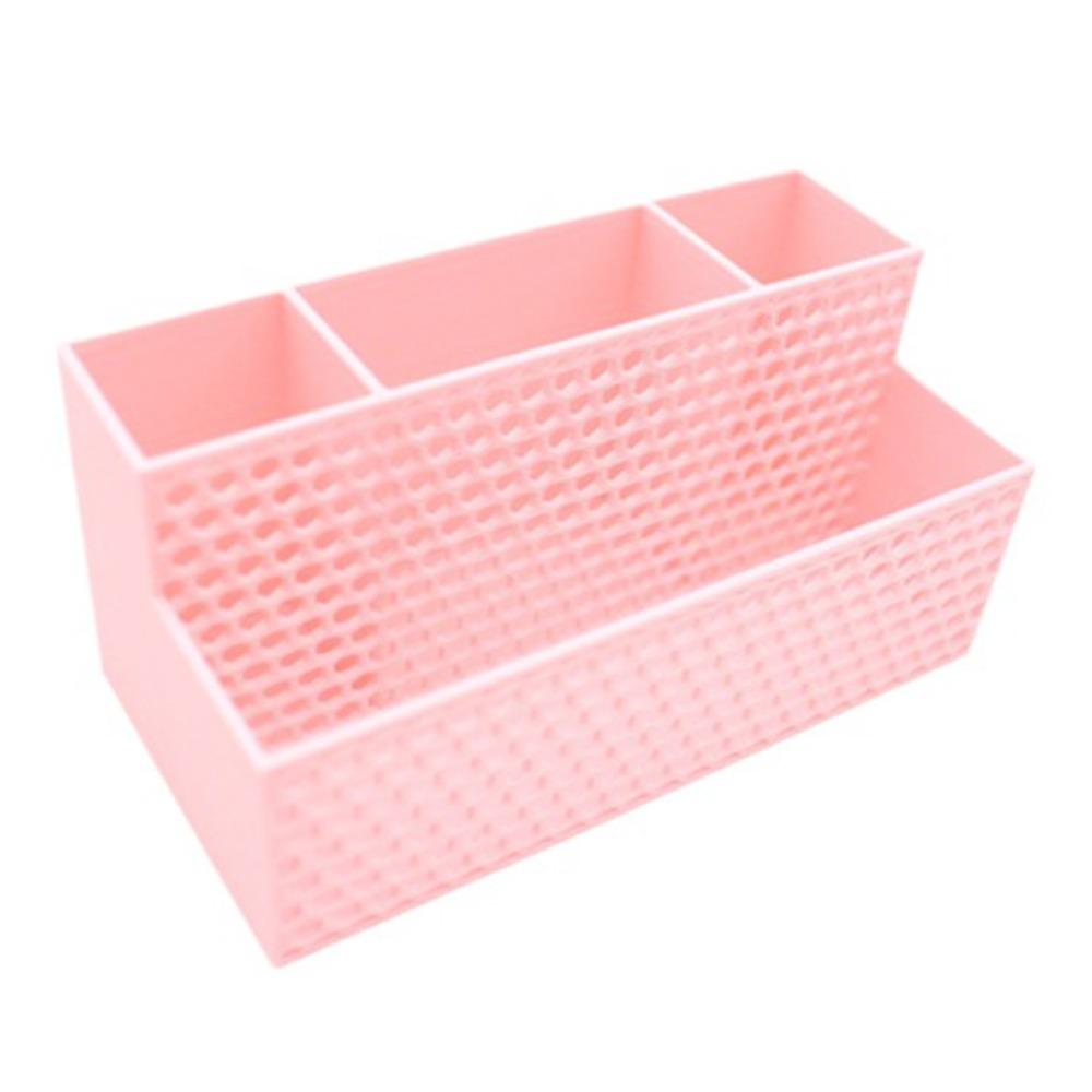 3D Printed Pen Holder Hollowed-out 4 Grid Stationery Organizer Multi-Purpose Creative Makeup Brush Storage Bucket