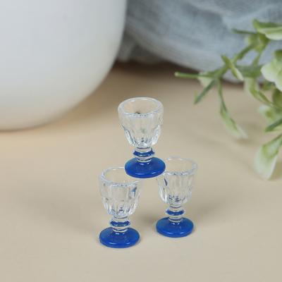4 ks Průhledný pohár Miniaturní Mini Pohár na víno Pivo Domeček pro panenky Řemeslo Domácí dekorace