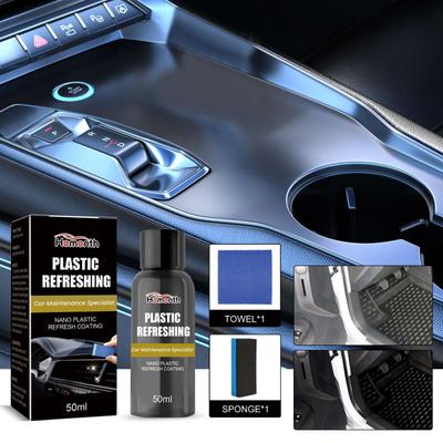 Nano Plastic Refurbishment Agent, Car Interior Seat Dashboard Cleaning Stain Maintenance Polish Agent