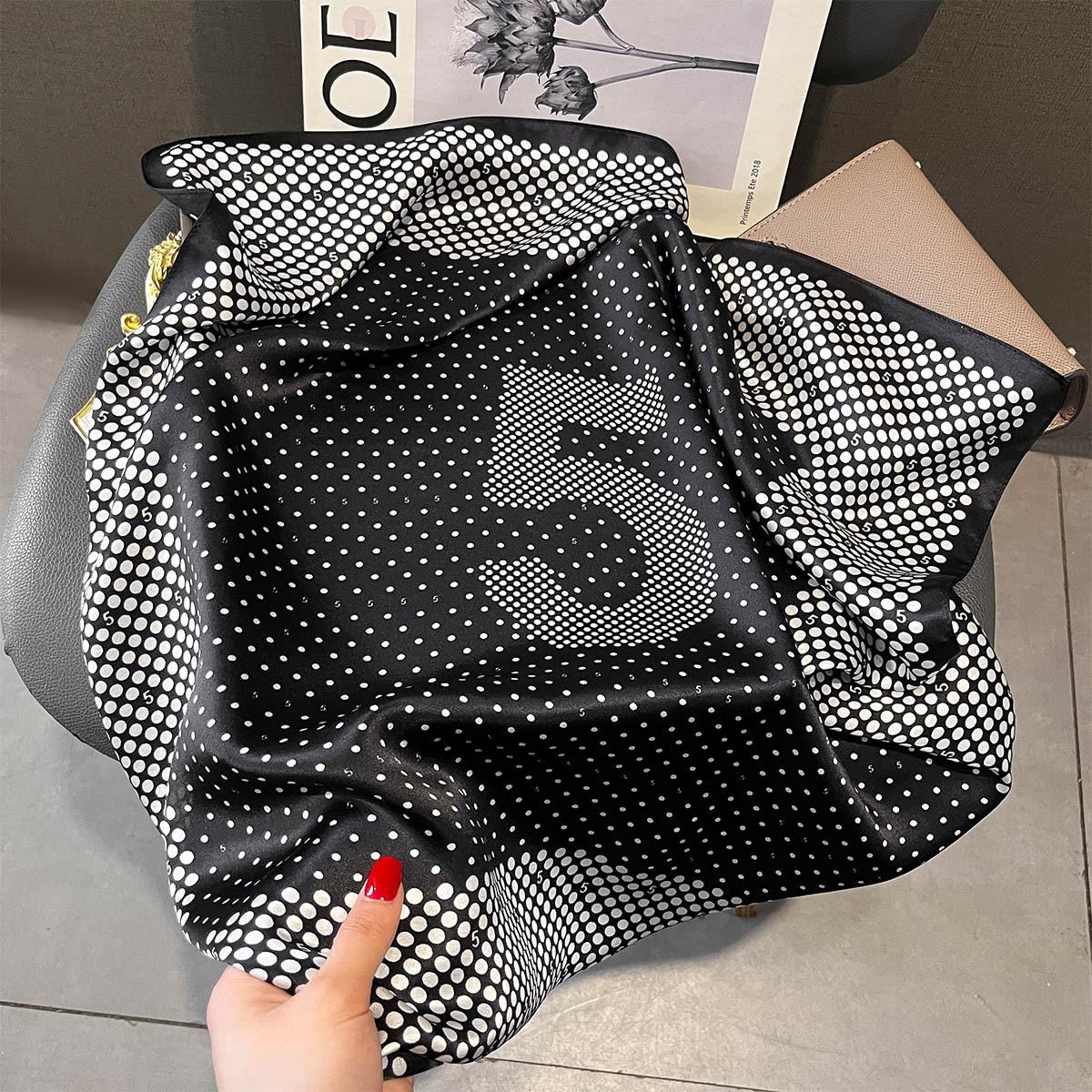 

100% Pure Silk Scarf for Women Foulard High Quality Square Female Headkerchief Neckerchief Shawl Wraps Hijab Bandana Scarves Real Silk 65x65cm