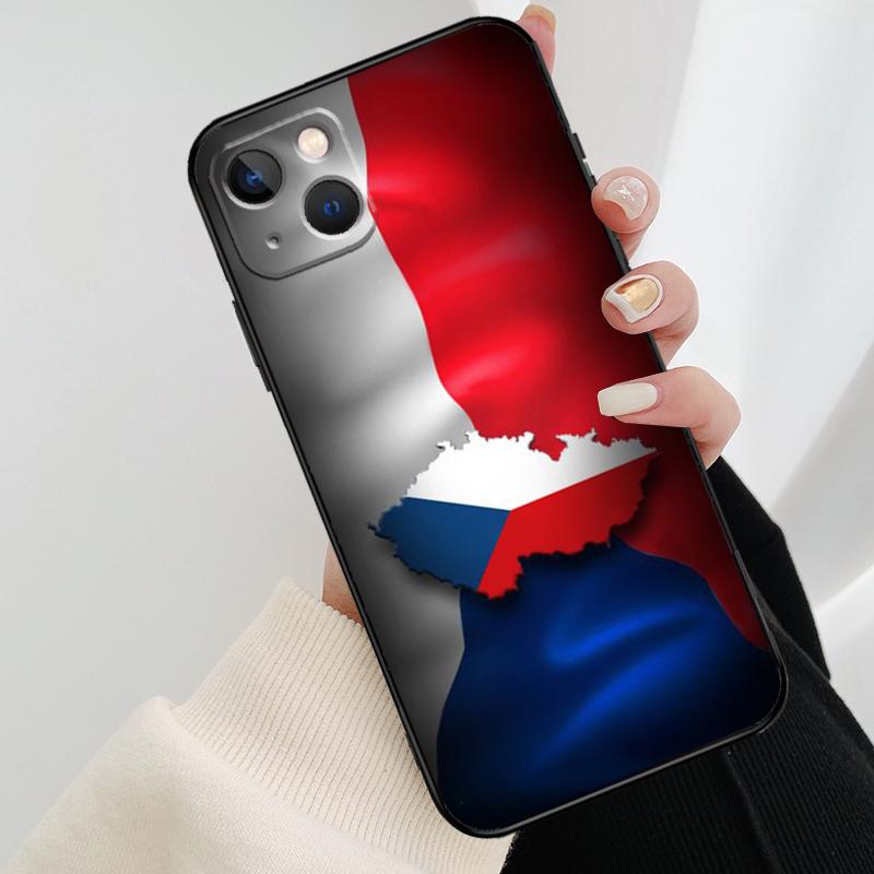 Czech Republic Czech Flag Phone Case For iPhone 17 Pro Max 14 13 12 11 15 16 Pro Max mini 15 16 Plus 16e 17 Air Cover