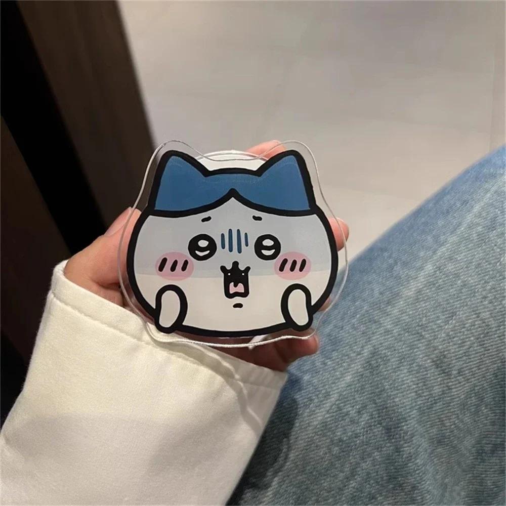 Korean Cute Fun Cartoon Chiikawa For Magsafe Magnetic Phone Griptok Stand For IPhone 17 Pro Max For Samsung Galaxy Foldable Holder Socket Bracket