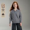 Kids' Winter Polo Neck 100% Wool Sweater