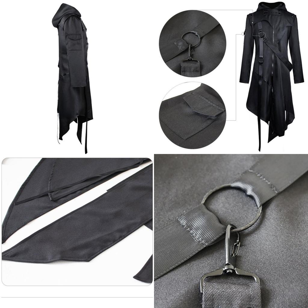 Elegant Gothic Swallow-tail Coat For Men Perfect Cosplay Costume Halloween Uniform
