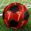 Piłka nożna Cristiano Ronaldo rozmiar 5, kolorowa, odpowiednia dla wszystkich grup wiekowych, szyta maszynowo, materiał PVC, klasy competition, trwała i o wysokim odbiciu