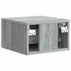 Wall Mounted Nightstand Grey Sonoma 33 x 34.5 x 20 cm