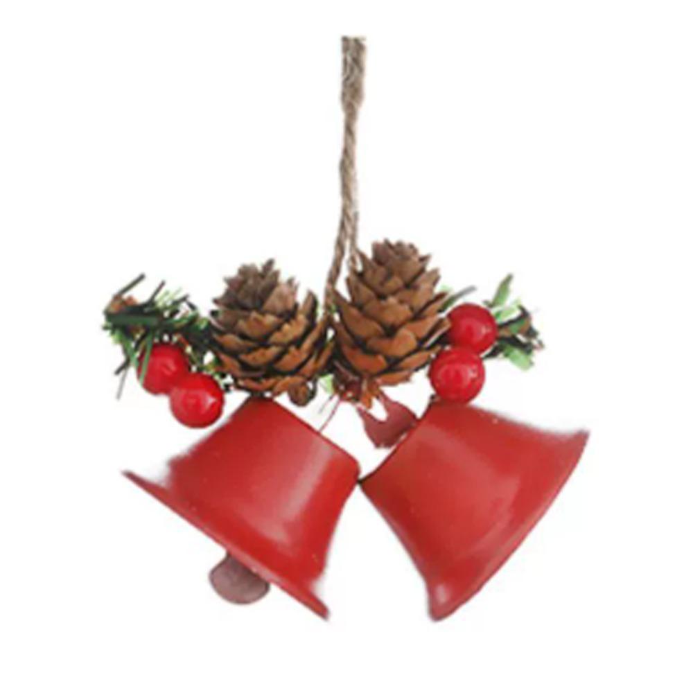 

Hanging Christmas Bell Pendant Iron Art Christmas Tree Decorations Home Decoration Style 1