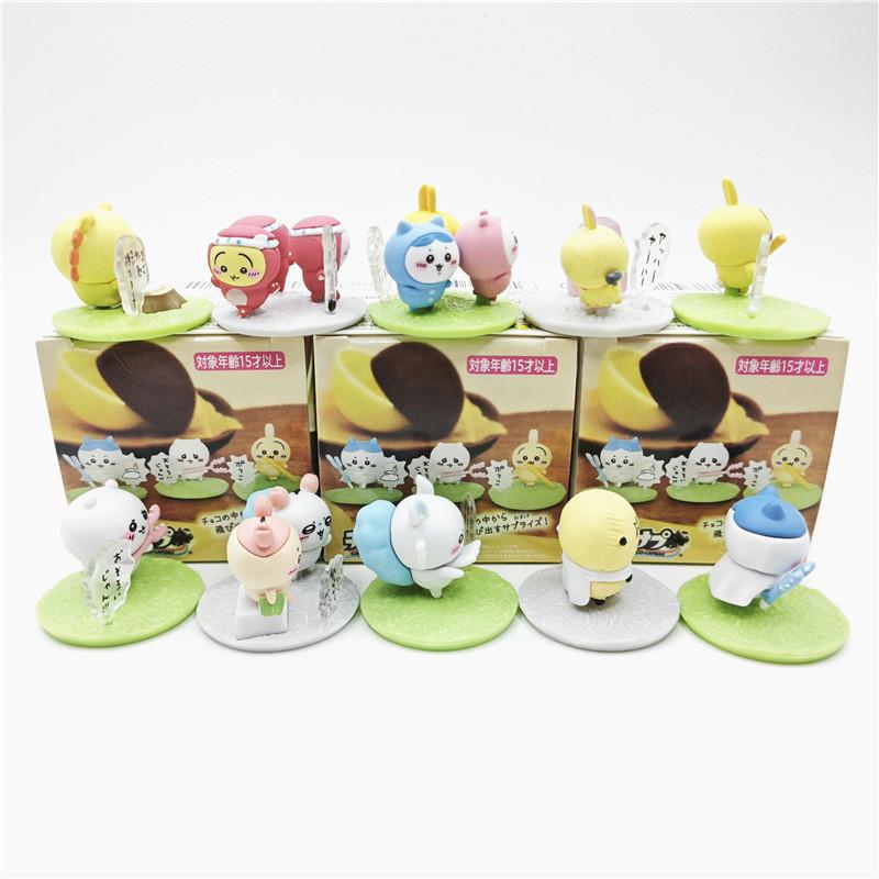 Food Toy Chiikawa Action Figure Model Collectible Pvc Doll Diy Kit Assembly