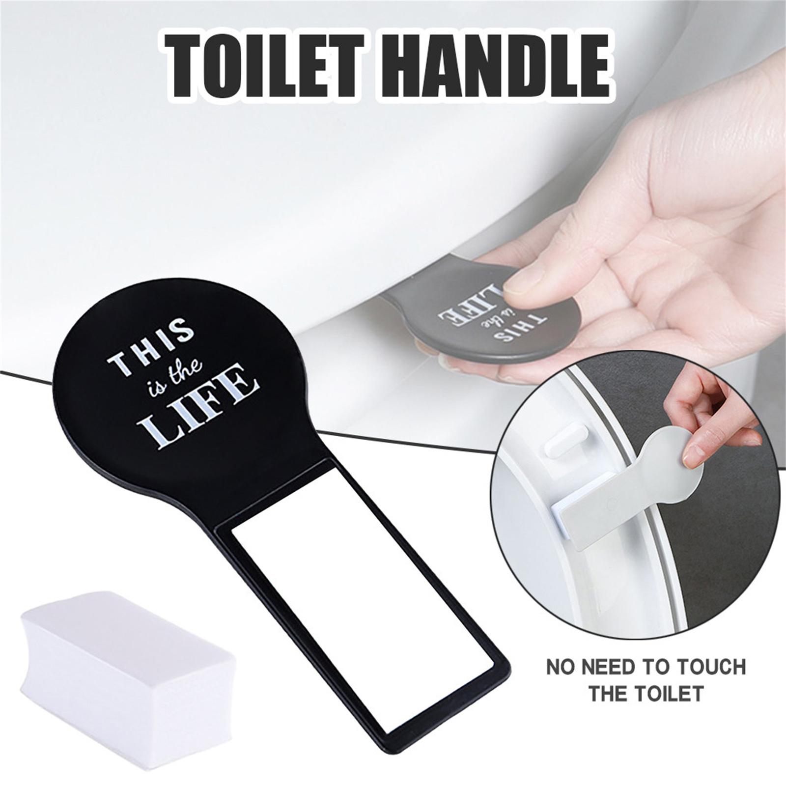 

No Touch Toilet Seat Handle Hygienic Lift Tool for Bathroom Sanitary Use with Ergonomic Grip and Durable Material Design One Size чёрный