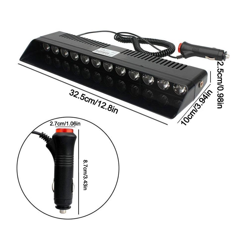 12 V Emergency LED Strobe Light 12 LED Car Light Powerful Police LED Flasher Car Accessories