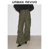 UR Women's Amber Flow Pleated Wide-Leg Cargo Pants