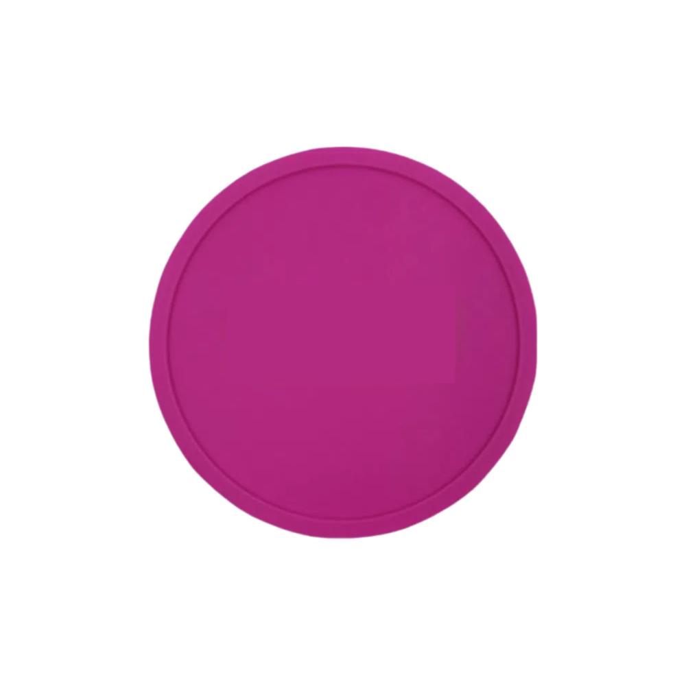 4pcs Functional 10cm Cup Mat Black Round Shape Silicone Coaster Non-Slip Surface Heat Resistant Table Placemat Tabletop