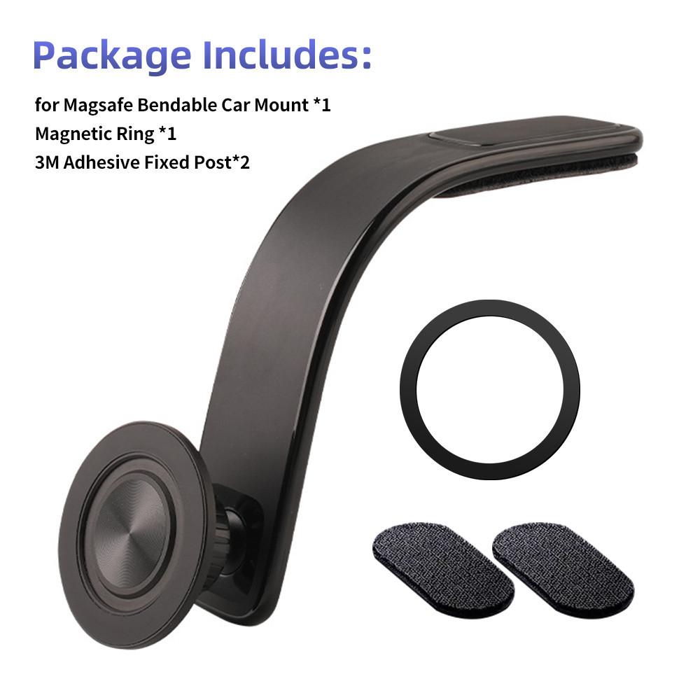 

HdoorLink для MagSafe Магнитный автомобильный держатель для телефона Центральный пульт управления Подставка для iPhone 15 14 13 12 Сильный присоска кронштейн для приборной панели вентиляционное отверстие автомобиля Крепление чёрный