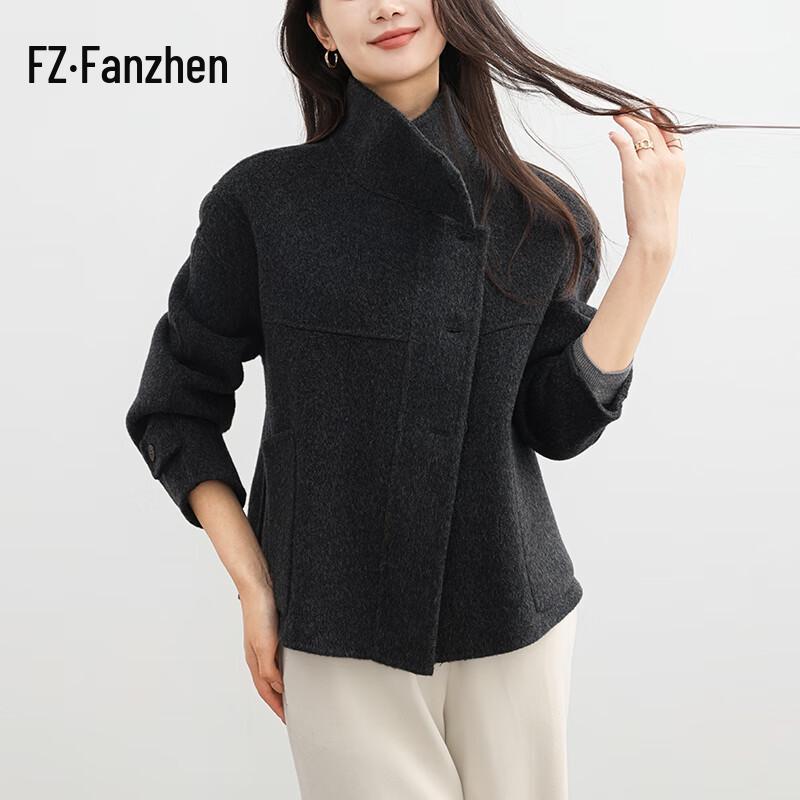 VanZhen Women's 100% Wool Autumn/Winter Loose Fit Trench Coat