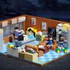 Keeppley Building Blocks Detective Conan Mouri Detective Office Three-story Patchwork Toy Model Ornaments Christmas Gifts