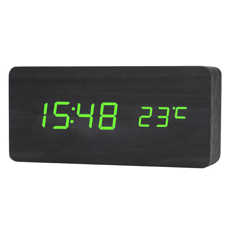 Creative Sound-Activated Wooden Clock - Multifunctional Home & Student Gift