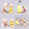 Enchanting Collection Of 8 Princess Snow White And Seven Dwarfs Figurines For Children