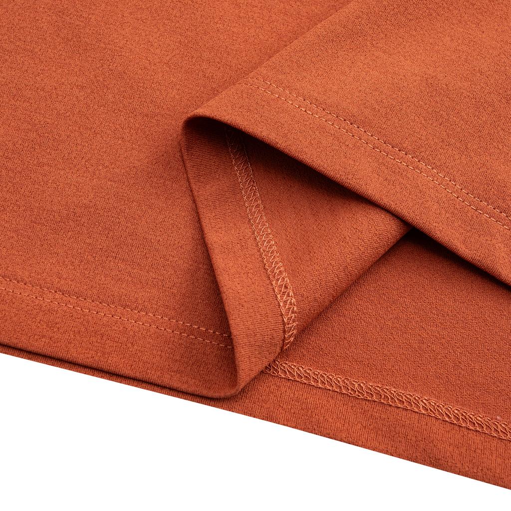 Anta Training Short Sleeve Knit Shirt Summer Sports T-Shirt Men tops Tea-Brown Orange 952627106-3