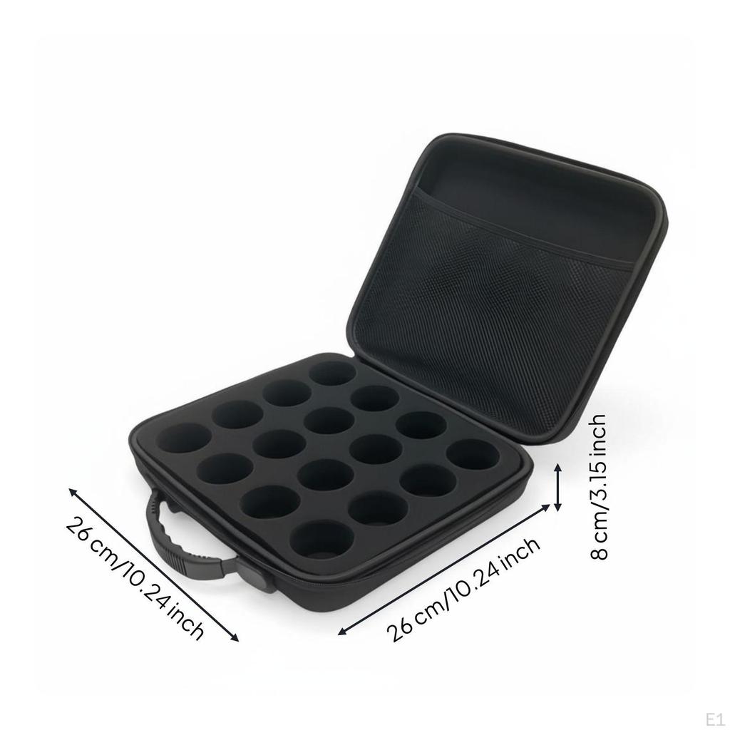 Custodia per Biliardo in Alluminio con Tracolla Inserto in Spugna Rigida per Palle da Biliardo Custodia per Palle da Pool