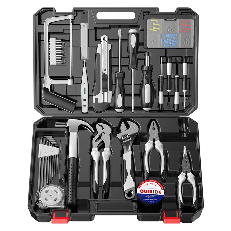 Uniwersalny Zestaw Narzędzi do Napraw Domowych: Stolarz i Montowana w Samochodzie Wielofunkcyjna Skrzynka Narzędziowa