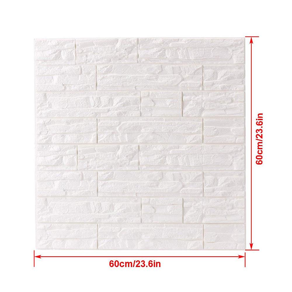 DIY 3D Brick PE Foam Wallpaper Panels Room Decal Stone Decoration Embossed