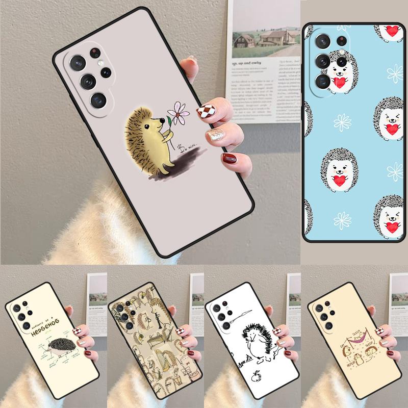 Kawaii Igel Herz Süßes Silikon Handyhülle Für Samsung Galaxy note 10 pro S26 S25 S24 S23 S22 S21 Plus S25Ultra Capa Cover