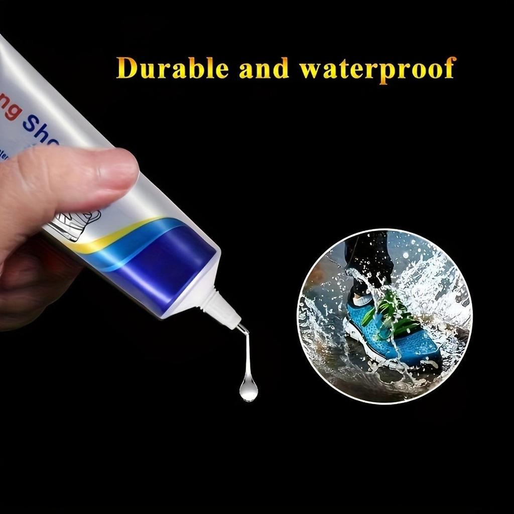 Adhesivo Fuerte para Reparación de Calzado - Adhesivo de Material Plástico Flexible Transparente, Solución Tubular de Secado Rápido para Fijación de Calzado, Adhesivo para Calzado