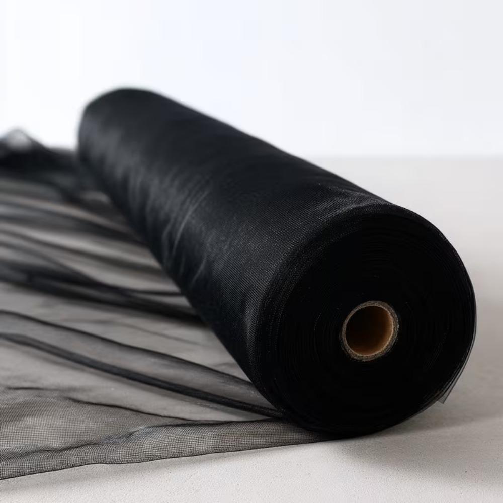 

15/30cm Width Roll Netting Spool DIY Craft Tulle Roll Spool Fabric Tulle Mesh Ribbon Home Decor 15cm чёрный