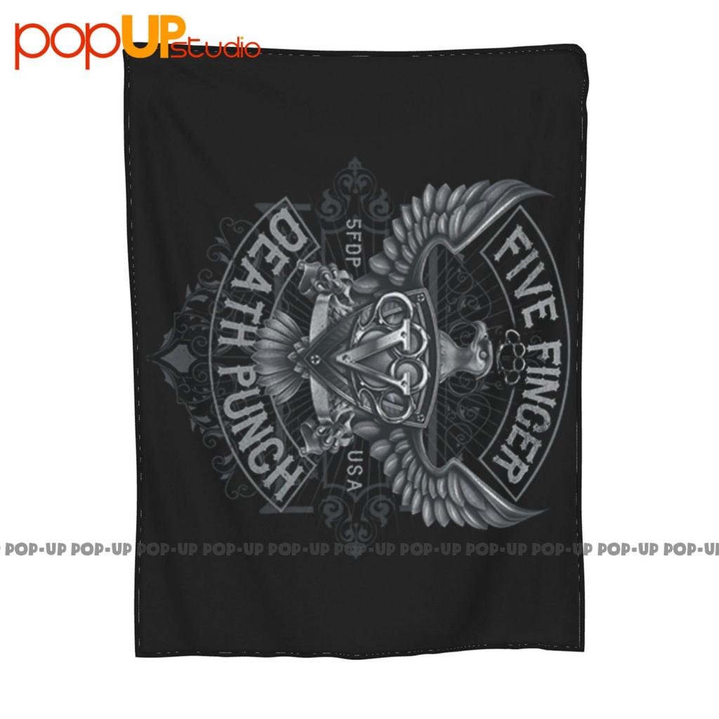 Cfive Finger Death Punch 5Fdp Silver Eagle Crest Ultra-Soft Blanket Quilt Winter Sofa Cover Bed Covers