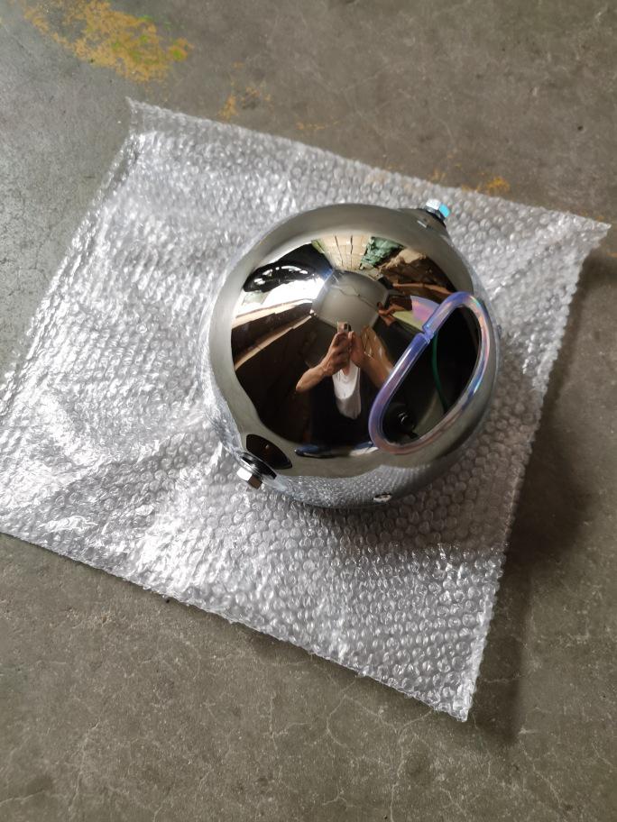 GN125 Round Headlight Assembly for Motorcycle - Prince 8 Model