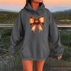 Women's Long-sleeved  Oversized Dropped Shoulder Sleeves Women's Hooded Halloween Print Plush Sweatshirt