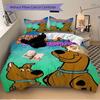 3dílná sada povlečení Scooby Doo Scrappy Doo, Obsahující 1 povlak na přikrývku a 2 povlaky na polštáře, Bez výplně, Měkké a pohodlné pro domácí ložnici F077