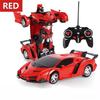 One-key Deformation Transformable Robot Car 2-in-1 Car Model New Deformation Car  Gift
