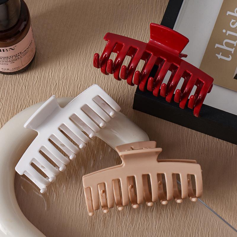 Soft Silicone Hairpin Shark Clip Hairpin Soft Anti-Collision Back Head Clip Anti-Fall Durable Square Keel Clip